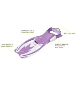 CRESSI Kids' Rocks Fins -Optimal Swimming Equipment 5665902821544 lilacwhite 5a