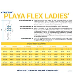 CRESSI PLAYA FLEX 2.5MM Women's Spring Wetsuit 13 CRESSI PLAYA FLEX 2.5MM Women's Spring Wetsuit -Optimal Swimming Equipment 5666483896488 aqua 6a