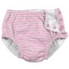 Girls' Pinstripe Swim Diaper (Baby, Toddler) -Optimal Swimming Equipment 5666613362856 lightpink 1a