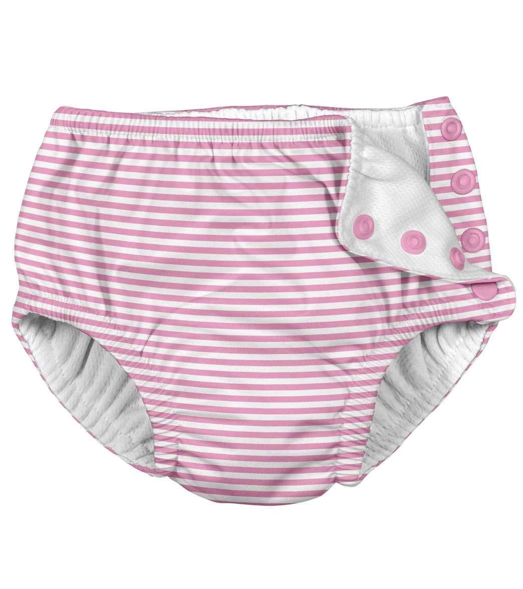 Girls' Pinstripe Swim Diaper (Baby, Toddler) 3 Girls' Pinstripe Swim Diaper (Baby, Toddler)
