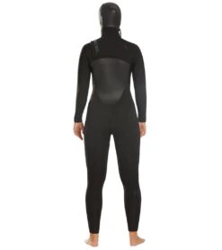 Xcel Women's Axis Hooded 5/4mm Fullsuit Wetsuit -Optimal Swimming Equipment 5666674704552 black 3a