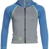Xcel Premium Stretch Front Zip UV Protection Hoodie (Toddler, Little Kid) 1 Xcel Premium Stretch Front Zip UV Protection Hoodie (Toddler, Little Kid) -Optimal Swimming Equipment 5666997633192 deepgreysilveracidblueindigo 1a