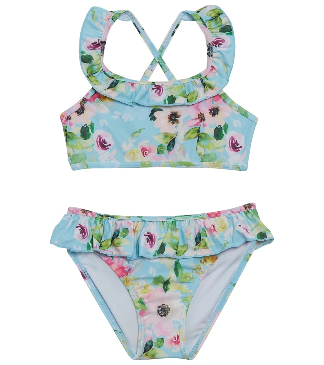 Girls' Watercolor Sports Ruffle Two Piece Bikini Set (Toddler, Little Kid) 3 Girls' Watercolor Sports Ruffle Two Piece Bikini Set (Toddler, Little Kid)