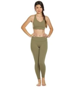 Prana Pillar 7/8 Yoga Leggings -Optimal Swimming Equipment 5667487088808 ryegreen 4a