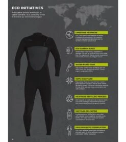 Xcel Men's 3/2mm Axis Back Zip Fullsuit Wetsuit -Optimal Swimming Equipment 5667597582504 black 3a