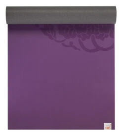 Gaiam Performance Dry-Grip Yoga Mat 68" 5mm -Optimal Swimming Equipment 5667844522152 purple 3a