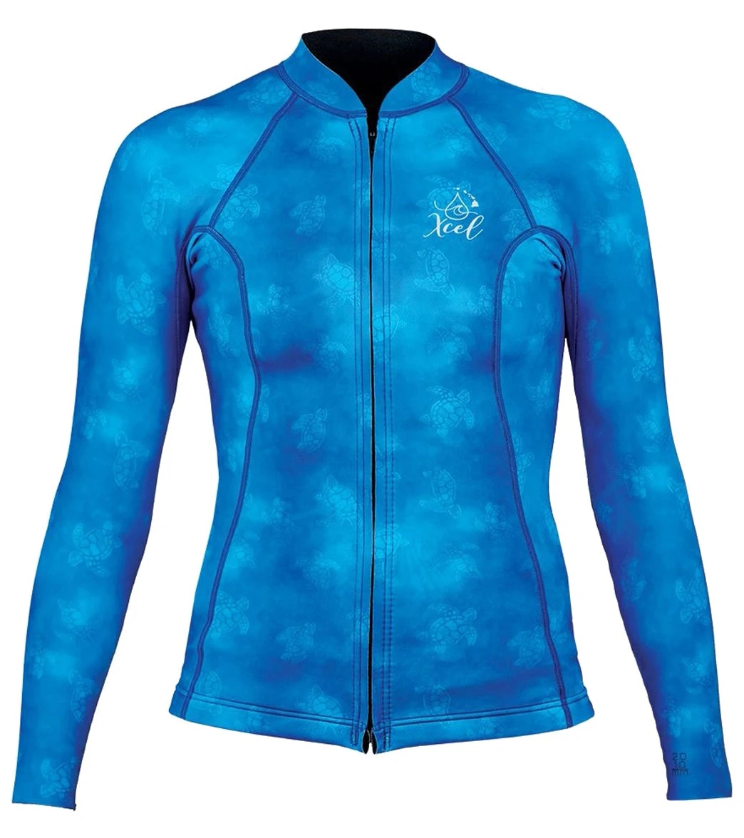 Xcel Women's Ocean Ramsey Axis 2/1mm Long Sleeve Front Zip Jacket 3 Xcel Women's Ocean Ramsey Axis 2/1mm Long Sleeve Front Zip Jacket