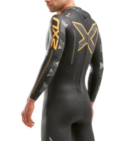2XU Men's P:2 Propel Tri Wetsuit -Optimal Swimming Equipment 5668788273320 blackorangefizz 5a