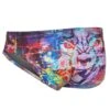 TURBO Men's Wolf Wall Water Polo Brief -Optimal Swimming Equipment 5668911120552 purple 1a