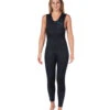 Level Six Women's Farmer Jane Front Zip Long Jane Neoprene Wetsuit -Optimal Swimming Equipment 5669079318696 black 1a