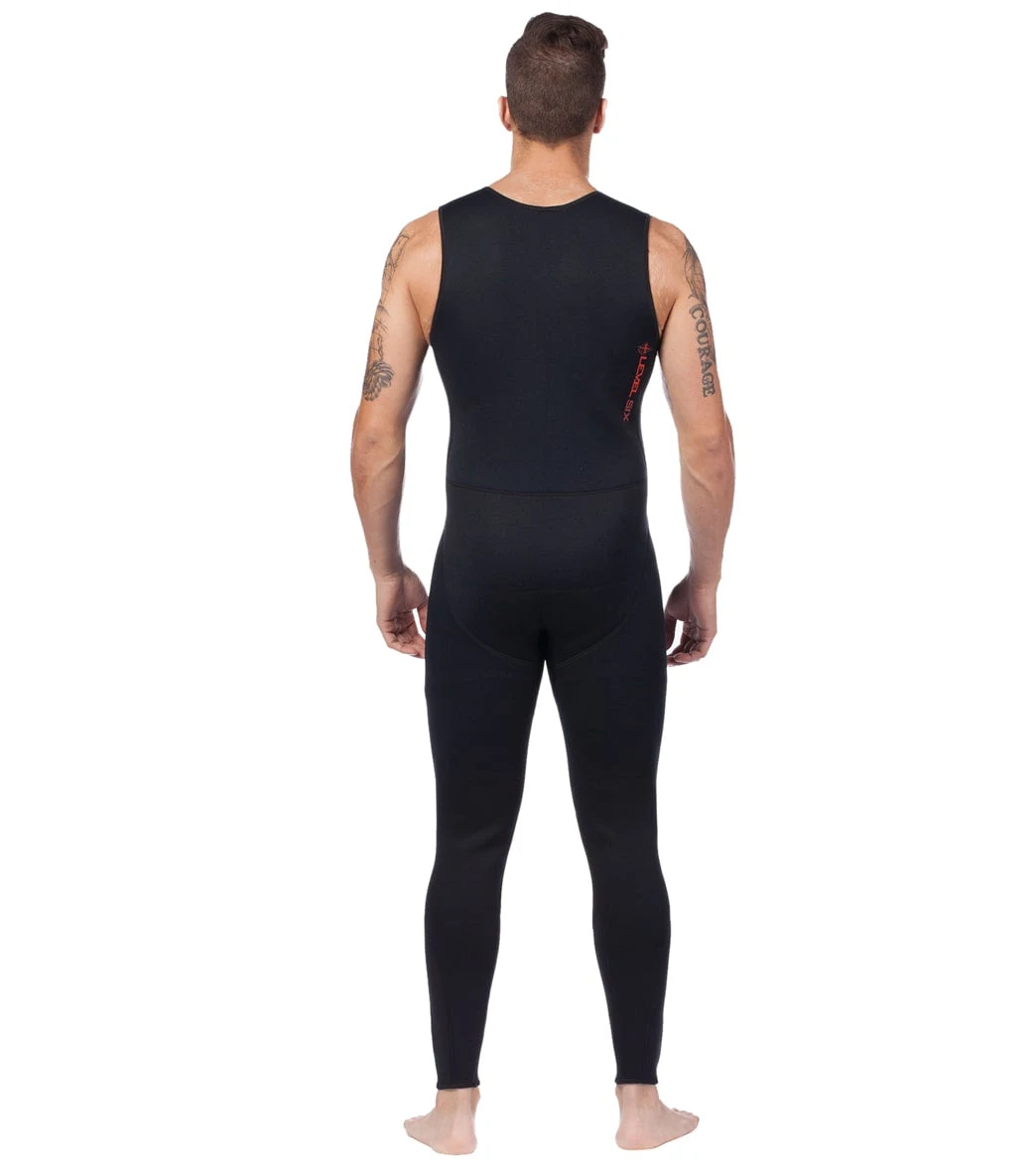 Level Six Men's Farmer John Front Zip Long John Neoprene Wetsuit 4 Level Six Men's Farmer John Front Zip Long John Neoprene Wetsuit - Image 2