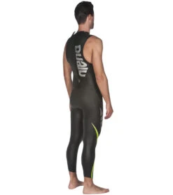 Arena Men's Carbon Sleeveless Tri Wetsuit -Optimal Swimming Equipment 5669593940136 black 3a