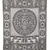Mayan Calendar Blanket -Optimal Swimming Equipment 5669625200808 blackwhite 1a