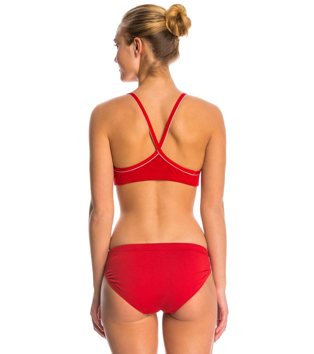 Lifeguard Thin Strap Piped Two Piece Bikini Swimsuit Set 5 Lifeguard Thin Strap Piped Two Piece Bikini Swimsuit Set - Image 3