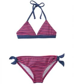 Splendid Girls' Malibu Stripe Tankini Two Piece Set (4yrs-6X)