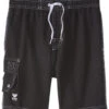 TYR Boys' Solid Challenger Swim Short (Toddler, Little Kid, Big Kid) -Optimal Swimming Equipment 5670528811176 black 1a