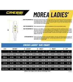 CRESSI Women's 3MM Morea Diving Wetsuit -Optimal Swimming Equipment 5670567739560 black 3a