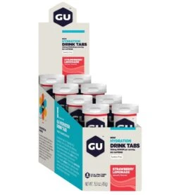 GU Hydration Drink Tabs (8 Pack) -Optimal Swimming Equipment 5670658834600 strawberrylemonade 1a