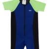 TYR Boys' UPF 50+ Short Sleeve Thermal Suit (Toddler, Little Kid) -Optimal Swimming Equipment 5671708033192 royallimeblack 1a