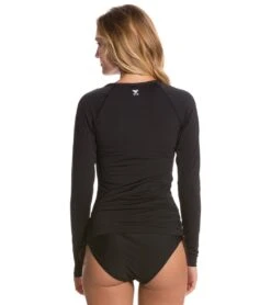TYR Solid Belize Long Sleeve Rashguard 7 TYR Solid Belize Long Sleeve Rashguard -Optimal Swimming Equipment 5671800701096 black 3a