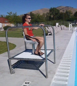 Spectrum Torrey II 48" Guard Chair 1.90 X .065 11 Spectrum Torrey II 48" Guard Chair 1.90 X .065 -Optimal Swimming Equipment 5671871545512 5