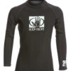 Body Glove Basic Youth Fitted Long Sleeve Rashguard -Optimal Swimming Equipment 5672061862056 black 1a