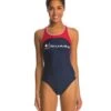 Nike Swim LifeLifeguard Power Back Tank One Piece Swimsuit -Optimal Swimming Equipment 5672065335464 midnightnavy 1a