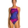 Women's Fierce One Piece Swimsuit -Optimal Swimming Equipment 5672282128552 purple 1a