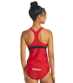 Guard Racerback Solid Tankini Top 8 Guard Racerback Solid Tankini Top -Optimal Swimming Equipment 5672538439848 redblackred 3a