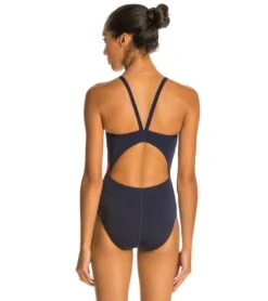Lifeguard Splice Butterfly Back One Piece Swimsuit -Optimal Swimming Equipment 5672568750248 navyred 3a