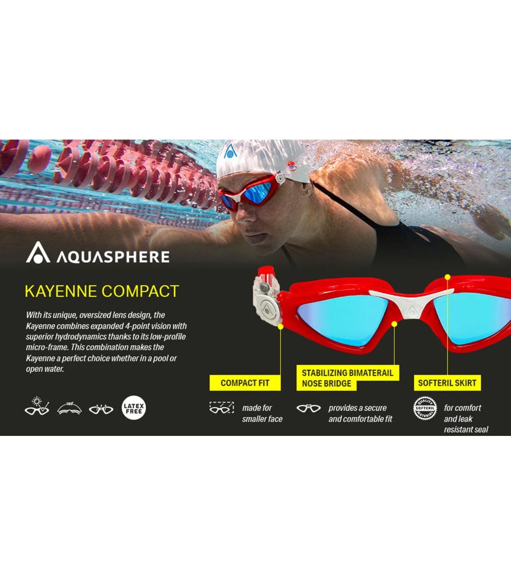 AQUASPHERE Kayenne Compact Fit Goggle 6 AQUASPHERE Kayenne Compact Fit Goggle - Image 4