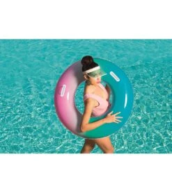 Rainbow Swim 36" Tube With Handles -Optimal Swimming Equipment 5678954807464 multi 4a