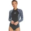 Xcel Womens Ocean Ramsey Axis 2mm Long Sleeve Back Zip Spring Suit -Optimal Swimming Equipment 5680475504808 blackwhaleshark 1a