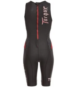 TYR Women's Torque Pro Swim Skin -Optimal Swimming Equipment 5683177914536 blackred 3a