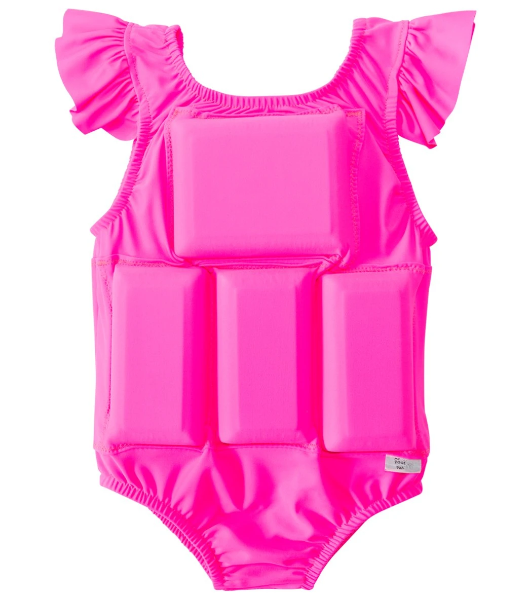 Girls' Hot Pink Princess Floatation Swimsuit (Toddler, Little Kid) 3 Girls' Hot Pink Princess Floatation Swimsuit (Toddler, Little Kid)