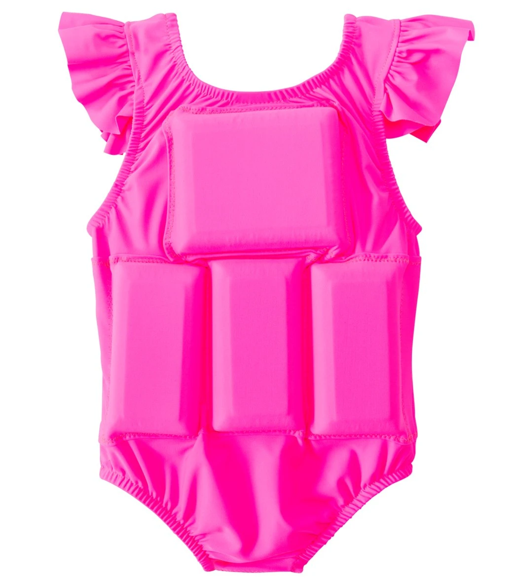 Girls' Hot Pink Princess Floatation Swimsuit (Toddler, Little Kid) 4 Girls' Hot Pink Princess Floatation Swimsuit (Toddler, Little Kid) - Image 2