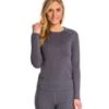 Level Six Women's Hot Fuzz Long Sleeve Fleece Paddle Top -Optimal Swimming Equipment 5684465860776 blackspacedye 1a