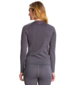 Level Six Women's Hot Fuzz Long Sleeve Fleece Paddle Top -Optimal Swimming Equipment 5684465860776 blackspacedye 3a