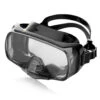 Imperial Scuba Mask (w/ Nose Purge) -Optimal Swimming Equipment 5688705253544 blacksilicone 1a