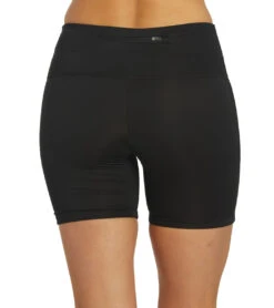 Nike Women's 6" Chlorine Resistant Essential Kick Swim Short -Optimal Swimming Equipment 6100144554152 black 3a