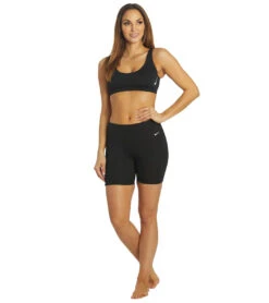 Nike Women's 6" Chlorine Resistant Essential Kick Swim Short -Optimal Swimming Equipment 6100144554152 black 4a