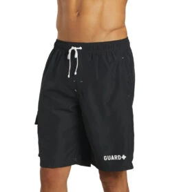 Guard Men's Hybrid Cargo Swim Trunk 15 Guard Men's Hybrid Cargo Swim Trunk -Optimal Swimming Equipment 6215349665960 black 5a