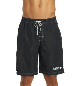 Guard Men's Hybrid Cargo Swim Trunk 18 Guard Men's Hybrid Cargo Swim Trunk -Optimal Swimming Equipment 6215349665960 black 8a