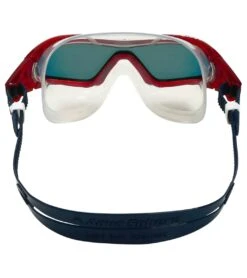 AQUASPHERE Vista Pro Mirrored Lens Mask -Optimal Swimming Equipment 6215487783080 redmirroredlensdarkbluered 4a