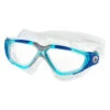 AQUASPHERE Vista Clear Lens Mask 1 AQUASPHERE Vista Clear Lens Mask -Optimal Swimming Equipment 6215487979688 turquoisebluesilver 1a