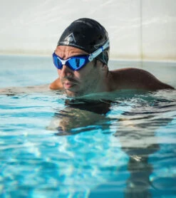 AQUASPHERE Kayenne Titanium Mirrored Lens Goggle -Optimal Swimming Equipment 6215489454248 bluemirroredlensdarkbluewhite 7a