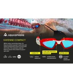 AQUASPHERE Kayenne Compact Fit Polarized Lens Goggle 17 AQUASPHERE Kayenne Compact Fit Polarized Lens Goggle -Optimal Swimming Equipment 6215490240680 brownpolarizedwhitegrey 8a