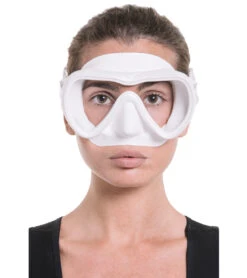 CRESSI A1 Yellow Anti-Fog Lens Scuba Mask -Optimal Swimming Equipment 6229797830824 whitewhite 3a