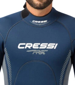 CRESSI Men's Fast 3mm Full Wetsuit -Optimal Swimming Equipment 6229836497064 bluegrey 3a
