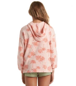 Billabong Girls' Palms Forever Long Sleeve Hoodie -Optimal Swimming Equipment 6297056247976 peachy 3a